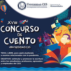 anuncio sobre el concurso de cuento de la universidad CES